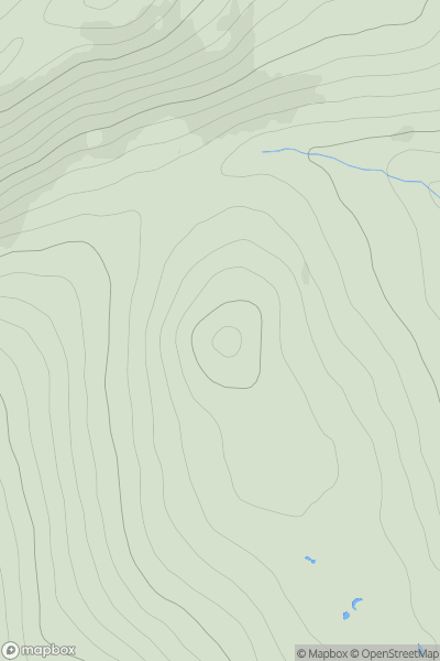 Thumbnail image for Geal Charn [Glen Albyn and the Monadh Liath] [NH702049] showing contour plot for surrounding peak